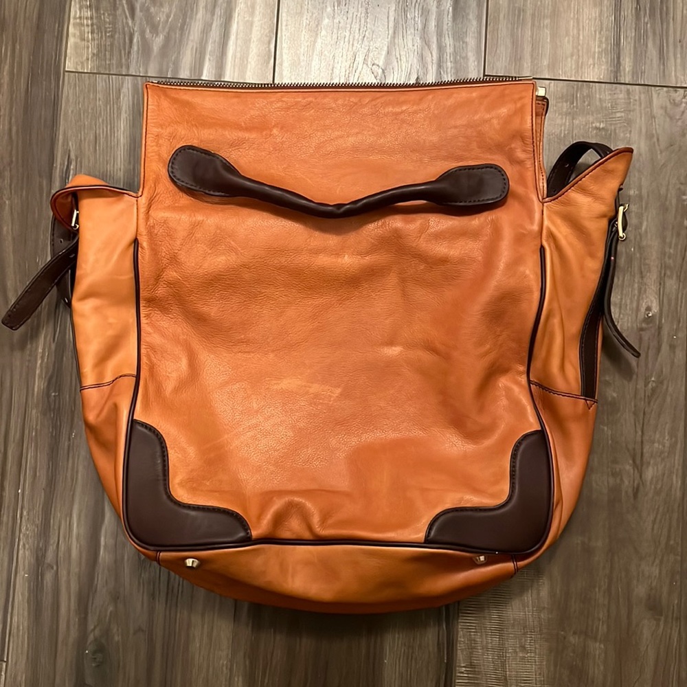 J Crew leather bag in whiskey
